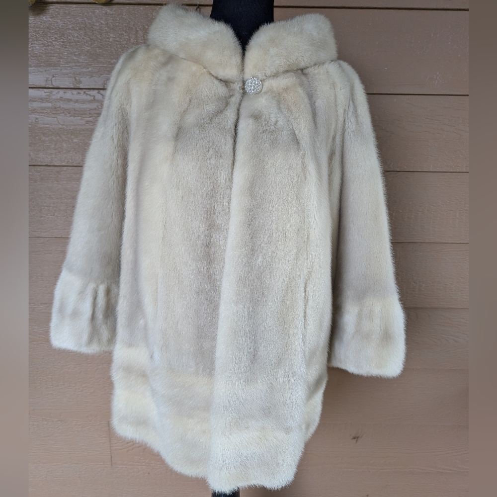 Elegant Cream Cape Coat